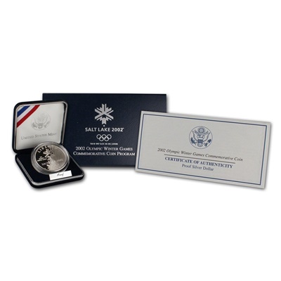 2002 Olympic Winter Games Silver Proof $1 - Click Image to Close